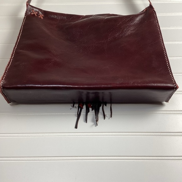 AQ Inc Leather Crossbody Bag with Jemstone and beads. Fringe Bag. Western Style - Picture 7 of 15